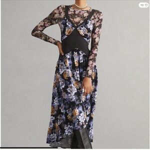 Two piece Anthropologie dress size Large